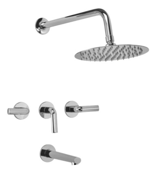 Griferia Para Ducha Live Peirano Cierre Ceramico Cromo 80199 0