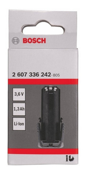 Gba 3.6v 1.3ah - Bateria Li-ion 3.6v 1.3ah Bosch 242 0