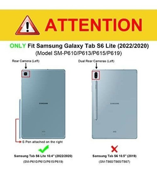 Funda Para Samsung Galaxy Tab S6 Lite 10.4 2020 Marmol Esmer 1