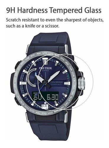 Protector De Pantalla Para Casio Prw-60 Dureza 9h 2 Piezas 1