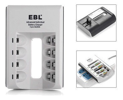 Cargador De Batería Elegante 4-slot Ebl De 4pc Ni-mh/ni-cd A 1
