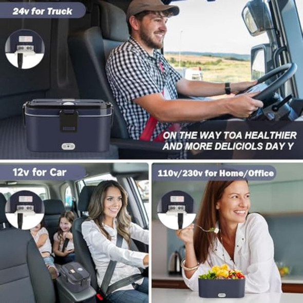 Fiambrera Eléctrica Calentador De Alimentos Para 1
