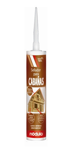 Sellador Para Cabañas Nódulo Color Marrón 420 Gr Sibaco 0