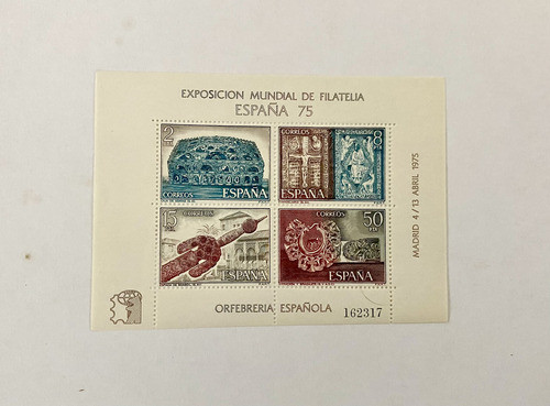 España. Sello Exposición Mundial De Filatelia 1
