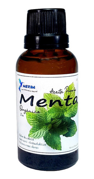 Aceite  Herba  De Menta 30cc Orgánico En Vidro C/ Gotero 0 Aceite  Herba  De Menta 30cc Orgánico En Vidro C/ Gotero 0