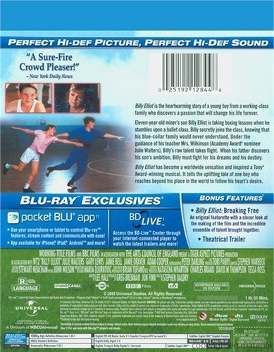 Blu-ray + Dvd Billy Elliot 1
