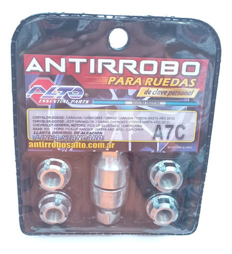 Bulon Tuerca Antirrobo Ford Ranger Explorer Hasta 2012 0