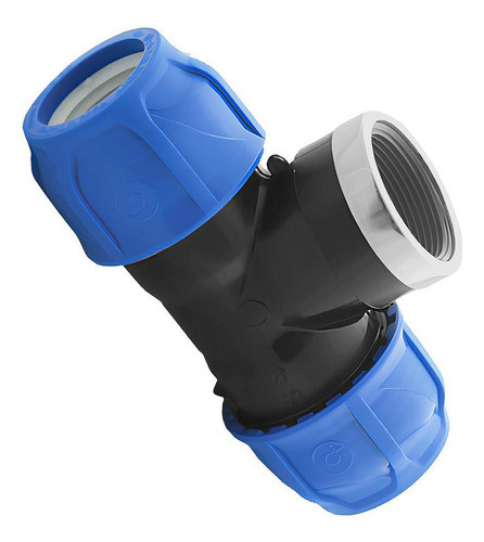 Tê De Compressão Pp 50 X 50 Rosca Femea 1'' 1