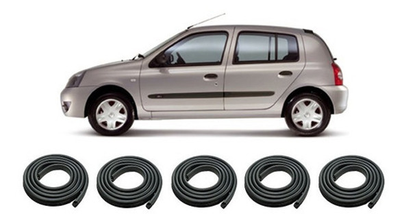 Clio 2 5 Puertas 2011 Burletes Kit 5 Piezas Puertas + Baul 0