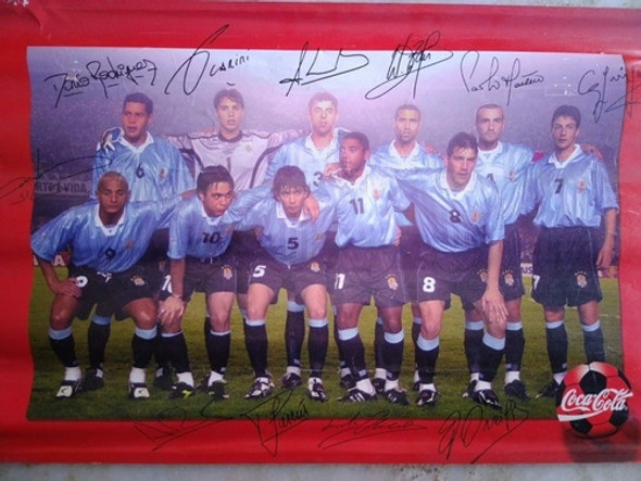 Poster Seleccion Uruguaya Y Promocion Coca Cola 1
