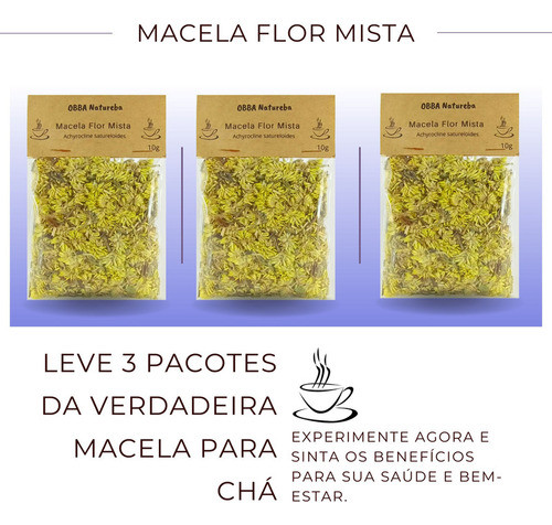 Kit 3 Chás Macela Flores | Legítima Chá Marcela Amarela 1