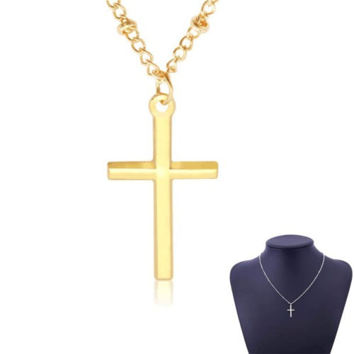 Cuentas De Collar De Oro Plateado Simple Pequeña Pequeña Cru 1