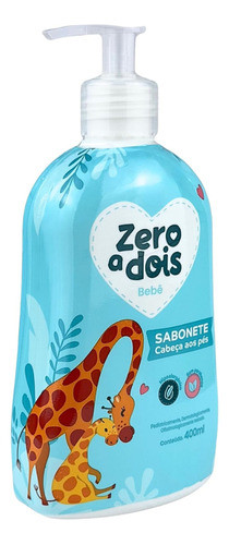 Sabonete Líquido Bebê Cabeça Aos Pés 400ml Zero A Dois 1