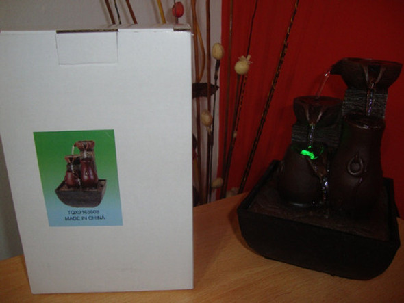 Fuente De Agua Feng Shui De Interior C/ Luz Led! 1