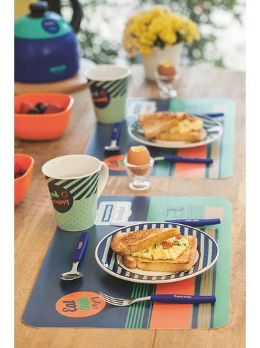 Juego Desayuno Tramontina Tazas Compoteras Platos 2 Personas 1