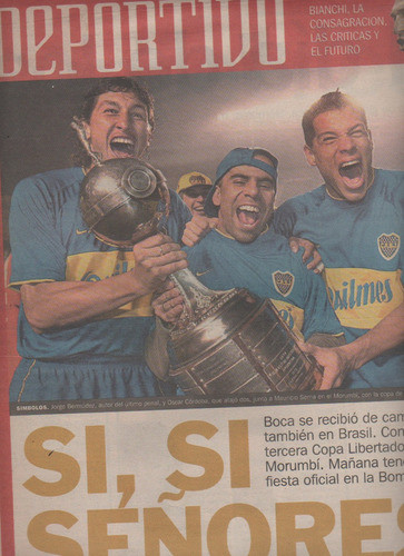 Diario Clarin El Deportivo - Boca Campeon De America 2003 0