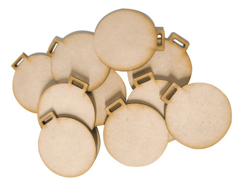 Medallas De Mdf Natural 6cm Diámetro 3mm X100 Premio Campeón 1