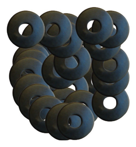 Arruela 5/32 Preta 14 X 4,3mm Aço Pacote Com 500 Peças 0