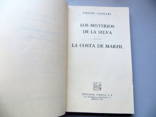 Los Misterios De La Selva  La Costa De Marfil Emilio Salgari 1