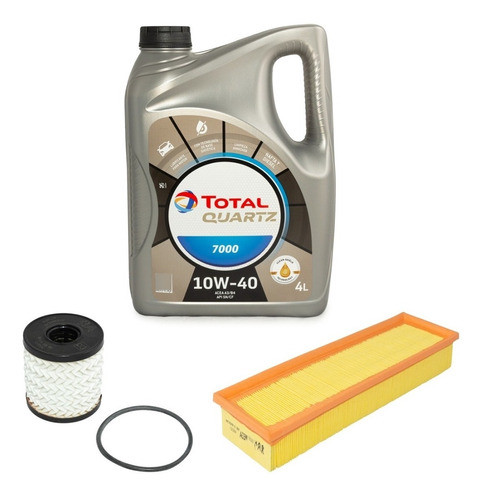 Kit 2 Filtros + Aceite Peugeot 208 1.6 Nafta Vti Original 0