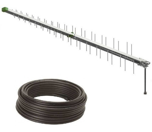 Antena 4g 15db Bi Banda C/ 10 Metros Rg-58 Y Conector Iu 0