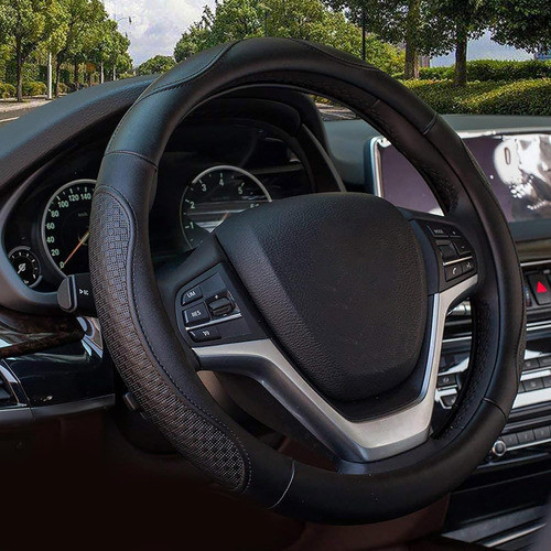 Cubiertas Del Volante Universal De 15inch Cuero Valleycomfy 1
