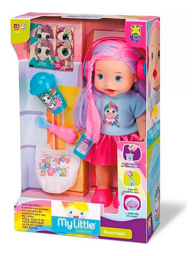 Muñeca Con Auriculares Y Celular 8168 Divertoys 0