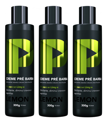 Creme Pré Barba Play Barber 300g Barbear Revenda 3 Unidades 0