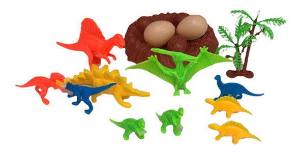 Dinosaurios En Bolsa X 10 + Accesorios 1