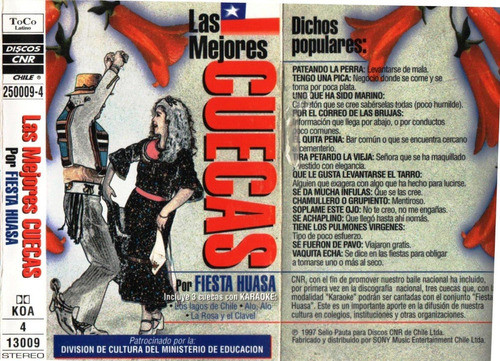 Cassette Música Tradicional Chilena Las Mejores Cuecas 0