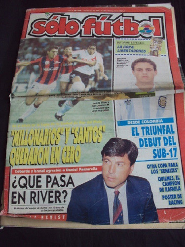 Revista Solo Futbol # 398 -tapa San Lorenzo Y River 0