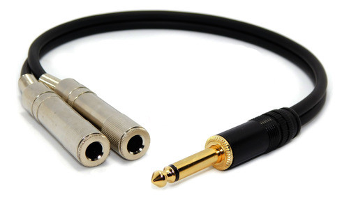 Cable  Audio Plug 6,5 Mono A 2  6,5 Hembra Mono 15 Cm 1