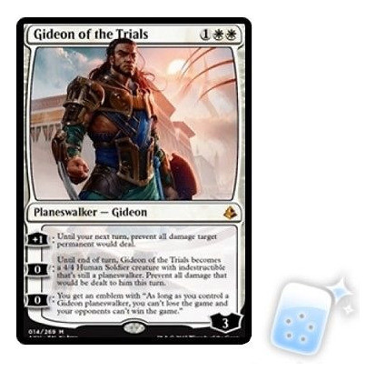 Gideon De La Tarjeta De La Menta De Ensayos Amonkhet Akh Pla 1