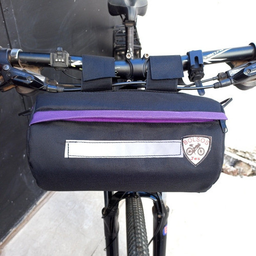 Bolso Modelo Cilindro Para Manubrio De Bici 1