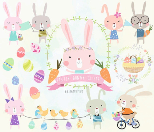 Papeles Digitales - Easter Bunny Clipart - Clipart 0