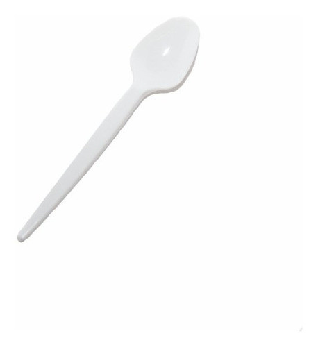 Cuchara Chica Plástico Descartable Blanca X 100 Unidades 0