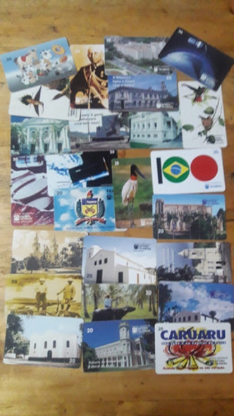 25 Tarjetas De Telefono Coleccion Telebras Universales 0