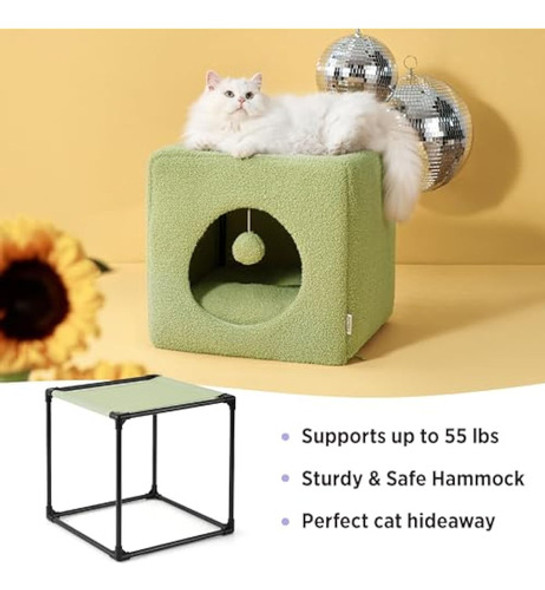 Lesure - Cama Para Gatos De Interior  Casa Grande 1