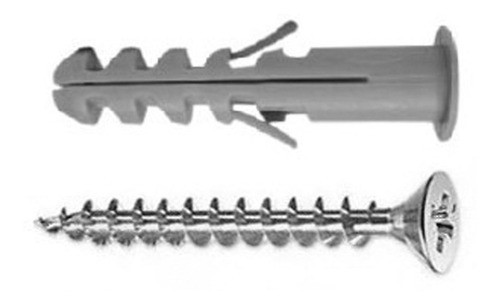 Taco Bloque  Con Tope Y Tornillo X 100 Unidades - 6mm - Tyt 0
