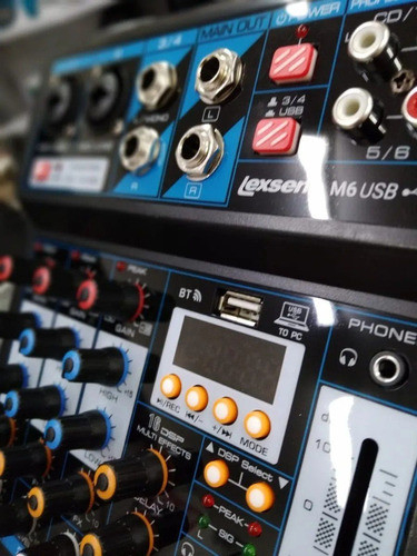 Mesa De Som Interface De Audio Lexsen M6 Usb 1