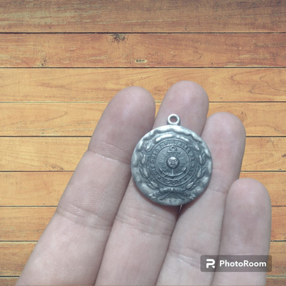 Medalla Círculo Oficiales Del Mar Naval Marina Plata 900 1