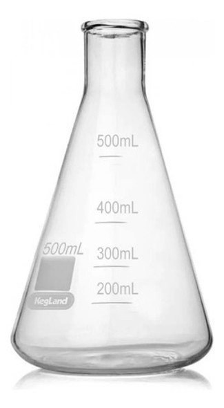 Erlenmeyer Graduado 500ml. - Vidrio Borosilicato - Beerman 0