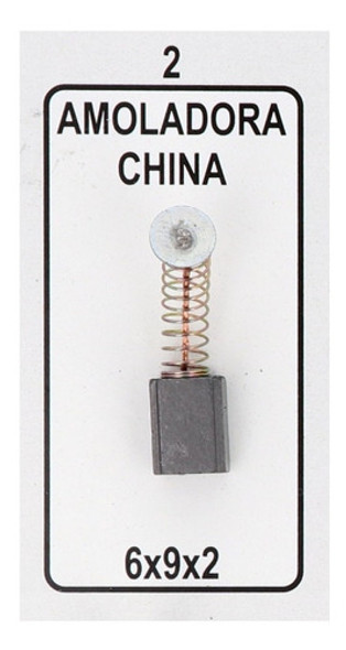 Juego De Carbones Nº 2 Amoladora 6x9x2 - Ferrejido 0