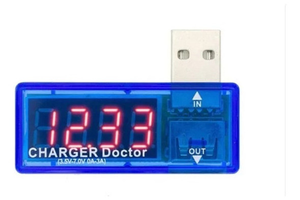 Medidor Usb Voltímetro Amperimetro Teste Carregador Digital 0