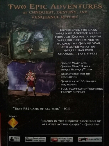 God Of War Ps3 Remasterizado Hd Fisico Nuevo. 1