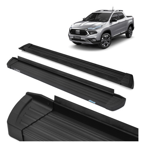 Estribo Slim Aluminio Preto Toro Volcano 2016 2017 2018 2019 0