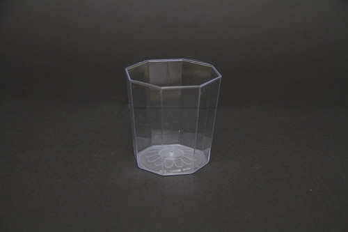 Vaso Plástico Octogonal Agua O Postre 200cc X 100 Unidades 0