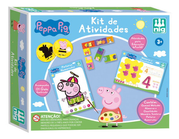 Kit De Atividades Peppa Pig Aprendizagem Nig Brinquedos 0