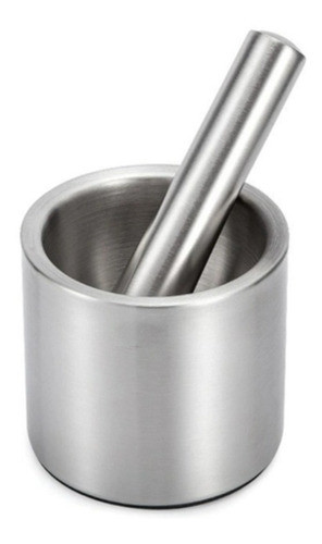 Pilão Socador Macerador Inox 304 215ml 10x8,5 Cm Polido 0