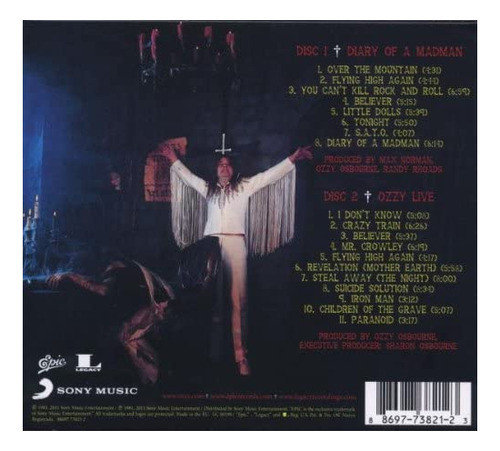 Cd: Diary Of A Madman (edição Legada) 1